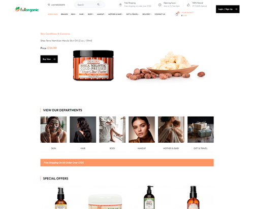 Preparation of Fullorganic Online Store Website