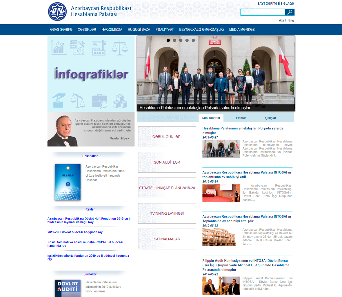 Preparation of Hesablama Chamber Government Website